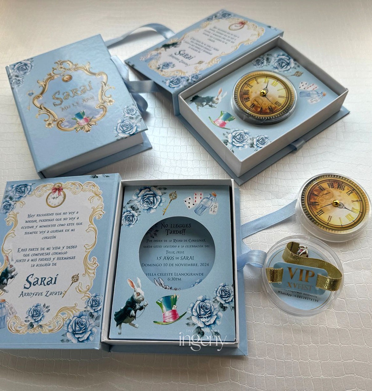 Caja Alicia Con Pulsera