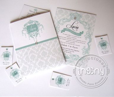 Invitacion Mariposa Colgante