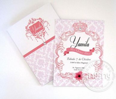 Invitacion Mariposa Colgante