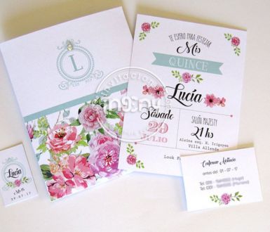 Invitacion Mariposa Colgante