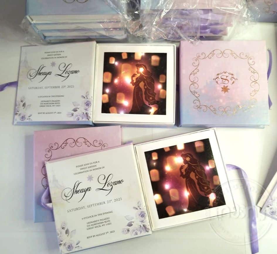 Invitación Modelo Luces